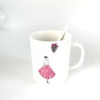 Vente directe d'usine : Ensemble de 16 pièces de vaisselle en porcelaine classique peinte à la main, comprenant des gobelets et des mugs à café/bière, idéal pour la rentrée scolaire, en stock.