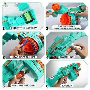 <span class=keywords><strong>Pistolet</strong></span> à balles souples électriques et lanceur de mousse, <span class=keywords><strong>pistolet</strong></span> automatique haute pression pour adultes/enfants, <span class=keywords><strong>pistolet</strong></span> paralyseur rechargeable - Product Image 3