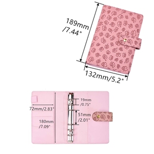 A6 coprivolante <span class=keywords><strong>quadrifoglio</strong></span> guscio per Notebook in pelle sintetica riutilizzabile per Notebook allentato a 6 anelli - Product Image 2