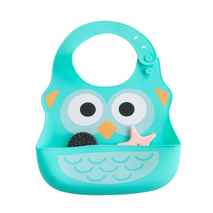 Ever Soul certifié <span class=keywords><strong>BAP</strong></span> gratuit de qualité alimentaire ensemble d'alimentation pour bébé style hibou dessin animé conception bavoir tasse bol assiette ensemble - Product Image 6