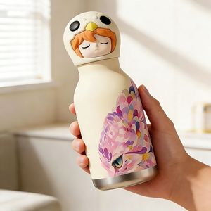 Cute Stainless Steel Insulated <b>Water</b> <b>Bottle</b> <b>Kids</b> BPA Free with Straw - Product Image 4