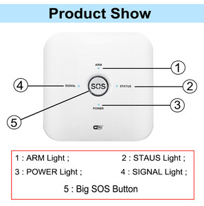 Système de sécurité intelligent Tuya compatible avec Alexa, appareils de sécurité intelligents Tuya, système intelligent sans fil Wifi+GSM pour la maison intelligente - Product Image 5