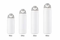 40oz Geïsoleerde Sportwaterfles met Fruitinfuser, 304 RVS Vacuüm Geïsoleerde Tumbler met Rietje en Handgreep, 12-24 uur Thermisch