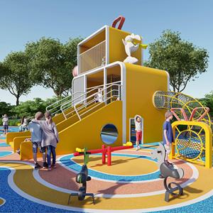 อุปกรณ์สวนสาธารณะแบบไม่ใช้พลังงานเรือเล่นกลางแจ้งสำหรับสวนสนุกห้างสรรพสินค้า - Product Image 2