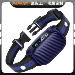 Collar de control de ladridos para perros, dispositivo de entrenamiento de sensibilidad ajustable e impermeable para perros PB12 negro - Product Image 4
