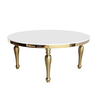 Ensemble de table de mariage doré moderne pour salon, hôtel, événement, fête, cuisine, restaurant, banquet, vente en gros