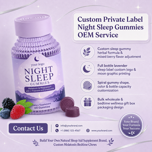 Gomitas con Fórmula Natural de Frutas ODM/OEM, Apoyo Nocturno, Relajación Profunda, Sueño Reparador, Alivio del Estrés, Melatonina, Gomitas para Dormir para Adultos - Product Image 6