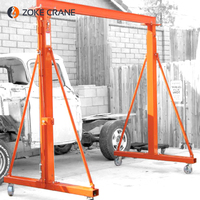 Grue mobile à portique réglable légère et facile à assembler de 1T à 5T pour le levage de moteurs de garage