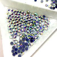 Qualité supérieure 800 Gross 112000 pièces Emballage en vrac SS8 Strass Cristal AB Strass thermocollant pour motif de transfert sur vêtement