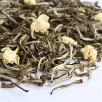 Thé en vrac de jasmin blanc aiguille d'argent en gros, thé de jasmin personnalisé, thé santé, emballage en sachet ou en tasse en vrac