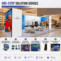Diseño Modular Personalizado de Stand de Exhibición con Iluminación LED, Gráficos de Pared y Planificación de Tamaño para Ferias Comerciales