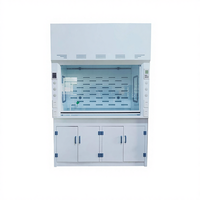 Hotte de laboratoire en polypropylène de marque Decent, résistante aux produits chimiques, antirouille, avec éclairage LED amovible, prises anti-éclaboussures, adaptée aux salles blanches