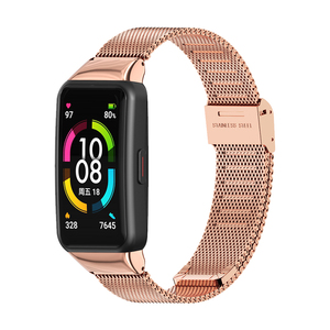 Mijobs <span class=keywords><strong>Bracelet</strong></span> en acier inoxydable véritable <span class=keywords><strong>Bracelet</strong></span> de <span class=keywords><strong>montre</strong></span> intelligente de remplacement pour Honor <span class=keywords><strong>6</strong></span> 7 pour <span class=keywords><strong>Huawei</strong></span> <span class=keywords><strong>Band</strong></span> <span class=keywords><strong>6</strong></span> - Product Image 3