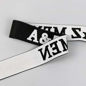 Woven JACQUARD Customized Logo <b>Elastic</b> Printed <b>Elastic</b> for Underwear Shoulder Tape - Product Image 5