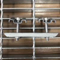 Clip de fixation en acier au carbone Q235 pour grille en acier, couverture de tranchée