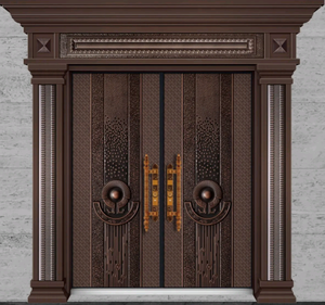 Conception moderne <span class=keywords><strong>de</strong></span> <span class=keywords><strong>porte</strong></span> <span class=keywords><strong>d</strong></span>'<span class=keywords><strong>entrée</strong></span> ouverte à double <span class=keywords><strong>sécurité</strong></span> en acier SD pour villa et appartements avec construction métallique - Product Image 2