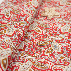 Tela de Popelina de Algodón Tejida con Estampado de Flores Paisley Chinas <span class=keywords><strong>para</strong></span> <span class=keywords><strong>Ropa</strong></span> y Pantalones Cortos - Product Image 3
