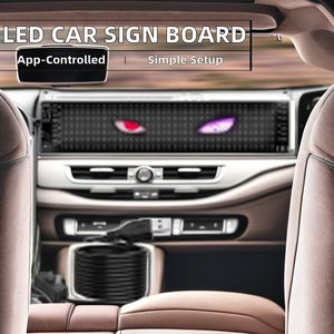 Tùy chỉnh 5V USB app-lập trình <span class=keywords><strong>LED</strong></span> Bảng Hiệu xe kỹ thuật số trang trí văn phòng với di chuyển tin nhắn ánh sáng ma trận Bảng điều chỉnh - Product Image 3