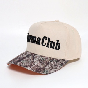 Custom Real Tree Forest mimetes Classic Hunt Hunt uomo caccia diretta da fabbrica stampa mimetica 5 pannelli curvo bordo cappello cappello da Baseball - Product Image 1