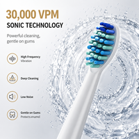 Brosse à dents électrique sonique intelligente professionnelle, douce, rechargeable, étanche IPX7, 5 modes, blanchiment des dents, autonomie de 60 jours