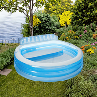 Piscine gonflable pour bébés, enfants et familles Intex, en PVC, épaisseur 1 mm, garantie 1 an, kits de réparation inclus