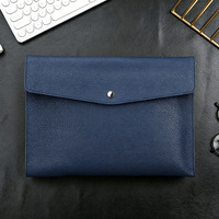 Carpeta de Piel con Cierre de Broche para Regalo, Negocios, Oficina, Almacenamiento, Organizador/Planificador Impermeable de PU, Carpeta para Documentos A4
