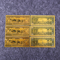 Billet de banque commémoratif personnalisé en or, matériau métallique, billet de un million de dollars US, plaqué or 24 carats