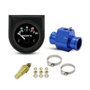 Wenle Nouveau Jauge de Température Numérique pour Voiture 2 pouces 52mm 40~120°C Noir 12/24V Jauge de Température d'Eau - Product Image 1
