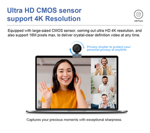 Telecamera 4K Super Grandangolare con Autofocus e AI Intelligente per Conferenze, con <span class=keywords><strong>Software</strong></span> per Registrazione, <span class=keywords><strong>Traduzione</strong></span> e Riassunto - Product Image 2