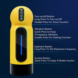 Cốc tự kích thích nam bằng điện, hút dương vật, 10 tần số, có chức năng rút lại - Product Image 5