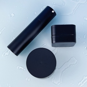 Soft Touch Black Twist up Serum Vacuum <b>Bottle</b> Airless <b>Pump</b> <b>Bottle</b> in Good Price 30ml 50ml Airless <b>Bottle</b> and Jar - Product Image 1