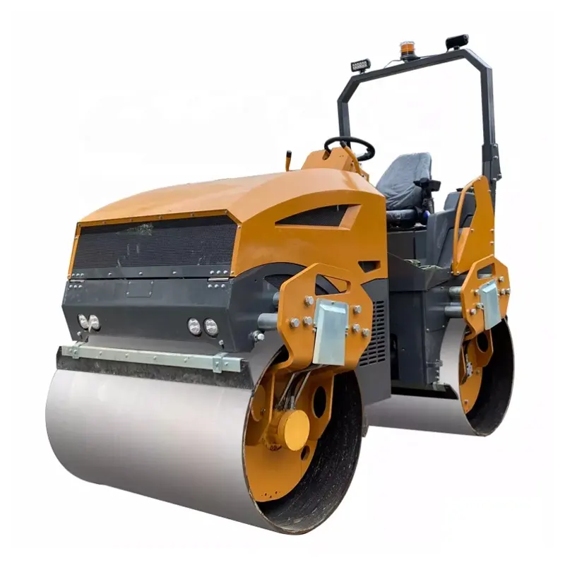 Bouwmachines Lopen Achter Compactor 1ton 2ton 3ton 4ton 5ton Nieuwe Trottoirmachines Trillingsrit Op Mini-Wegwals