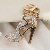 Porte-clés en métal d'usine d'origine Mini chaussures pour femmes chaussures à talons hauts pendentif porte-clés chaîne à breloques