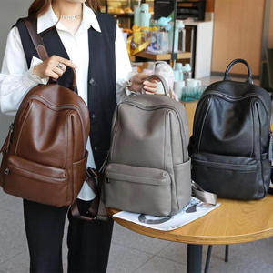 AndoBag - Mochilas de Cuero Vacuno Genuino de Gran Capacidad para Mujer, Bolso de Hombro Vintage de Moda, Mochila para Viajar al Trabajo 8538 - Product Image 3