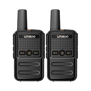 UNIKOO UK110 Walkie Talkies For Adults Portable FRS Two-Way Radios Mini VOX Lock USB Charging For Camping Family