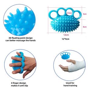 Logotipo personalizado Silicone Mão Exercício Bola Dedo Grip <span class=keywords><strong>Ball</strong></span> para Mão Flexibilidade Melhoria e Stress Relief Squeeze - Product Image 2