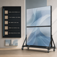 Mur vidéo LED intérieur pliable Full HD UHD 3840Hz à haute fréquence de rafraîchissement P1.86 avec HDR10, luminosité de 1200 cd et garantie de 2 ans