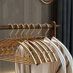<span class=keywords><strong>Cintre</strong></span> en alliage d'aluminium spatial à épaules larges, solide et épais, antidérapant pour draps, séchage à l'air, <span class=keywords><strong>cintre</strong></span> métallique - Product Image 2