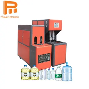 Máquina de soprar garrafa de óleo 1-20l, semi automática 5 galões de plástico garrafa de óleo 19 litros, máquina de sopro