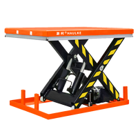 Hidrolik Mobil Pengangkat Ganda Platform Gunting Angkat Platform Meja Bermotor Gunting Alat Tulis Listrik Lift Gunting