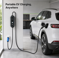 Chargeur EV portable 32A 7KW, chargeur de voiture électrique portable, version domestique, chargeur de véhicule à énergie nouvelle portable, indice de protection IP55, OEM ODM