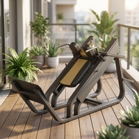 Machine de musculation commerciale 2-en-1 Leg Press et Hack Slide à charge libre pour l'entraînement des jambes et du bas du corps