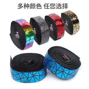 Cinta para manillar de bicicleta de carretera Viaron, 22,2mm, color arcoíris que absorbe los golpes, para bicicletas de carretera - Product Image 4