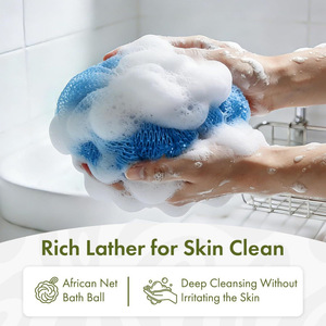 Esponja Exfoliante de Malla Suave Africana para Baño, Felpa de Lufa para Ducha, Limpiador Corporal para la Piel - Product Image 2