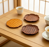 Sous-verres faits à la main, sets de table, tapis isolants thermiques, accessoires pour service à thé Kung Fu de style chinois, tasses à thé créatives