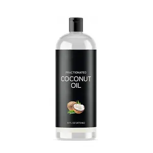 Aceite de coco fraccionado orgánico puro 100%, perfecto para la piel, hidratante, aceites de masaje