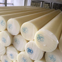 Tige Pa6 en Nylon Polyamide Naturel Extrudé Tige en Bakélite Ptfe Pur 100% Barre en Nylon Laminé Carré Rond
