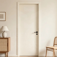 Porte intérieure en WPC imperméable sur mesure, porte moderne à panneau plat, livraison rapide, porte de maison pour appartement, hôtel, chambre
