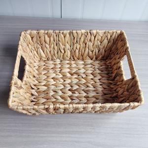 Panier de rangement rectangulaire Bobai fait main en jacinthe d'eau 38x30x14cm pour cuisine, chambre, style nordique, pour table ou armoire - Product Image 5