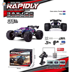 SCY-16101 16102 Hyper Go 1/16 Scale 4X4 RC Monster Truck 4WD RTR Moteur à balais en carbone Voiture télécommandée 38KM/H - Product Image 1